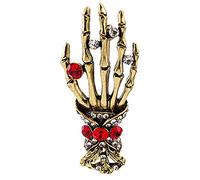 Flairs New York Broche en émail de qualité supérieure faite à la main (main dorée du jour des morts), 1 Pin, Métal, Sans pierre précieuse