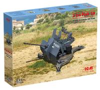 Flak 38 WWII Allemand Aa Canon 1:35 Kit De Modèle En Plastique ICM