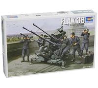 Flak38 Allemand WWII Flakvierling 38 Quad 20mm Aa Gun 1:3 5 Plastique Model Kit