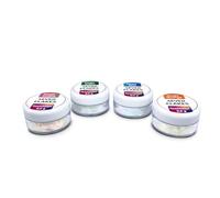FLAKE SET - 4 pigments en poudre de différentes couleurs pour des effets brillants et uniques, compatibles avec les résines époxy, les bougies, le slime et bien d'autres matériaux