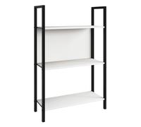 Flakos3 bibliothèque 3 tablettes blanc.