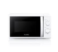 Micro-ondes Flama blanc 1824FL, 700W, 20L de capacité, 5 programmes automatiques, simple et compact, contrôle manuel, facile à ouvrir Blanc G