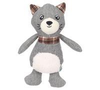 Flamant Jouet Pour Chien Britta Raton Laveur Gris, 22x13x22,5 Cm, Squeaker