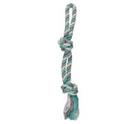 Flamant Jouet Pour Chien Jim Corde À Noeuds 2 En Coton 52Cm Menthe/Blanc