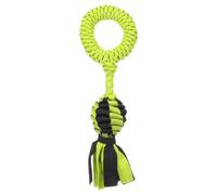 Flamant Jouet Pour Chien Rofas Anneau Rugby 41Cm Vert/Noir Flottant
