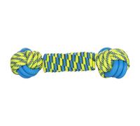Flamant Jouet Pour Chien Tofla Nœud Balle Corde Bleu/Jaune 28Cm Flottant