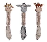 Flamant Jouet Pour Chien Vache/Cheval/Âne 16Cm Qui Fait Du Bruit En Coton