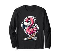 Flamant Mignon Dessin Cartoon Oiseau Manche Longue