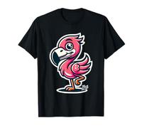 Flamant Mignon Dessin Cartoon Oiseau T-Shirt
