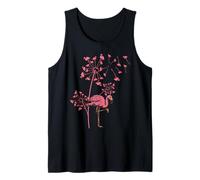 Flamant Pink Fleur de Pissenlit Tropical Bird Lover Summer Débardeur