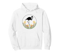 Flamant Rose Animal mammifère Zoo Mignon drôle - Fleur Florale Mignonne Sweat à Capuche