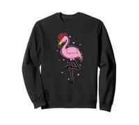 Flamant Rose avec Casque de Pompier Sweatshirt