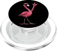 Flamant Rose avec Lunettes de Soleil Rock on PopSockets PopGrip pour MagSafe