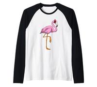 Flamant Rose Casque Audio Musique Manche Raglan