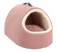 Flamant Rose Chien Caverne Mila 35x52x30cm - Lit Confortable Pour Chiens