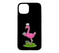 Flamant Rose Cuisinier Cloche Cuisiner Coque pour iPhone 15 Plus