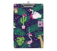 Flamant Rose Dinosaure Presse-Papiers Avec Pince A4 Porte-Formulaires Clipboard Pour Papier Documents