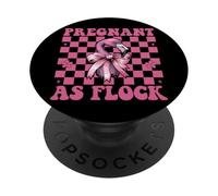 Flamant Rose drôle Grossesse Maman fête des mères Enceinte comme Flocage PopSockets PopGrip Adhésif
