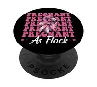 Flamant Rose drôle Grossesse Maman fête des mères Enceinte comme Flocage PopSockets PopGrip Adhésif