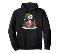 Flamant Rose Elfe Amusant Main de Paix pour Femmes, Hommes et Enfants Sweat à Capuche