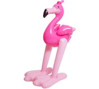 Flamant rose gonflable - Décoration de fête à gonfler pour une fête à thème