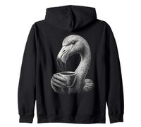 Flamant Rose Humour drôle Flamant Rose Amateur de café Sweat à Capuche