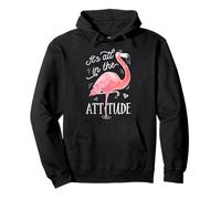 Flamant Rose It's All in The Attitude pour Femmes et Filles Sweat à Capuche