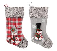 Jouet Chien - Noël - Westley Chaussette Assortie - 45 cm - Jouet Textile avec grelot - Peut être rempli de friandises ou Jouets - Flamingo Noël