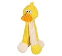 Flamant Rose Jouet Pour Chien Canard Jaune 30Cm Avec Squeaker Et Longs Jambes