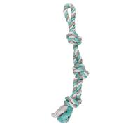 Flamant Rose Jouet Pour Chien Jim Corde 63 Cm Coton Menthe/Blanc Pour Chiens