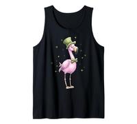 Flamant Rose léprechaun trèfle St Patrick Day Irlande Débardeur