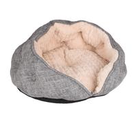 Flamant Rose Lit Zupo Rond Gris 45x45 Cm, Antidérapant, Lavable 30°C