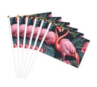 Flamant rose Love Flowers Print Facilitation Drapeau léger Défilé Décoration d'intérieur Événements Usage polyvalent