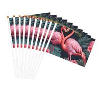 Flamant rose Love Flowers Print Facilitation Drapeau léger Défilé Décoration d'intérieur Événements Usage polyvalent