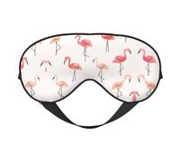 Flamant rose Masque de sommeil doux pour les yeux Sangle réglable Fonctionne en position de sieste Aide au sommeil