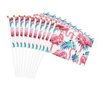 Flamant rose oiseau plante verte imprimé feuille drapeau pratique drapeau léger décoration intérieur extérieur événements fêtes