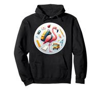 Flamant rose pour la rentrée scolaire, garçons et filles, étudiants, enfants, amoureux Sweat à Capuche