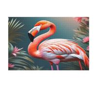 Flamant Rose Puzzles Adulte 1000 Pieces Cadeau Famille Puzzle Classique 3D EnfFourmisJouet en Bois Cadeau Unique （75×50cm）
