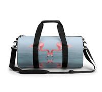 Flamant Rose Sac De Sport Gym Sac De Voyage Sac Week-End Duffel Bag pour Camping Randonnée Voyage 45x23x23cm