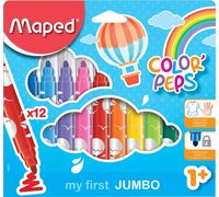 Flamastry jumbo Maped colorpeps early age 12 kolorów Maped