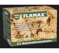 Flamax Allume-Feu Écologique En Laine De Bois Laine De Bois & Cire 1 X 32 Pièces