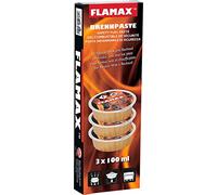 Flamax Lot de 3 pots de pâte combustible de sécurité (brûleur à pâte combustible)
