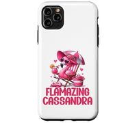 Flamazing Cassandra Flamant Rose Tropical Beach Scène Femme Coque pour iPhone 11 Pro Max