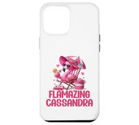 Flamazing Cassandra Flamant Rose Tropical Beach Scène Femme Coque pour iPhone 12 Pro Max