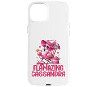 Flamazing Cassandra Flamant Rose Tropical Beach Scène Femme Coque pour iPhone 15 Plus