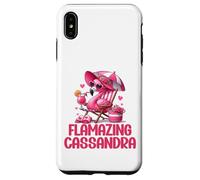 Flamazing Cassandra Flamant Rose Tropical Beach Scène Femme Coque pour iPhone XS Max