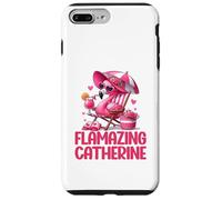 Flamazing Catherine Flamant Rose Tropical Beach Scène Femme Coque pour iPhone 7 Plus/8 Plus