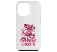 Flamazing Christy Pink Flamingo Tropical Beach Trip Femme Coque pour iPhone 13 Pro