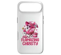 Flamazing Christy Pink Flamingo Tropical Beach Trip Femme Coque pour iPhone Air