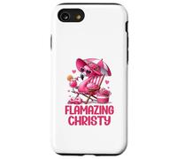 Flamazing Christy Pink Flamingo Tropical Beach Trip Femme Coque pour iPhone SE (2020) / 7/8
